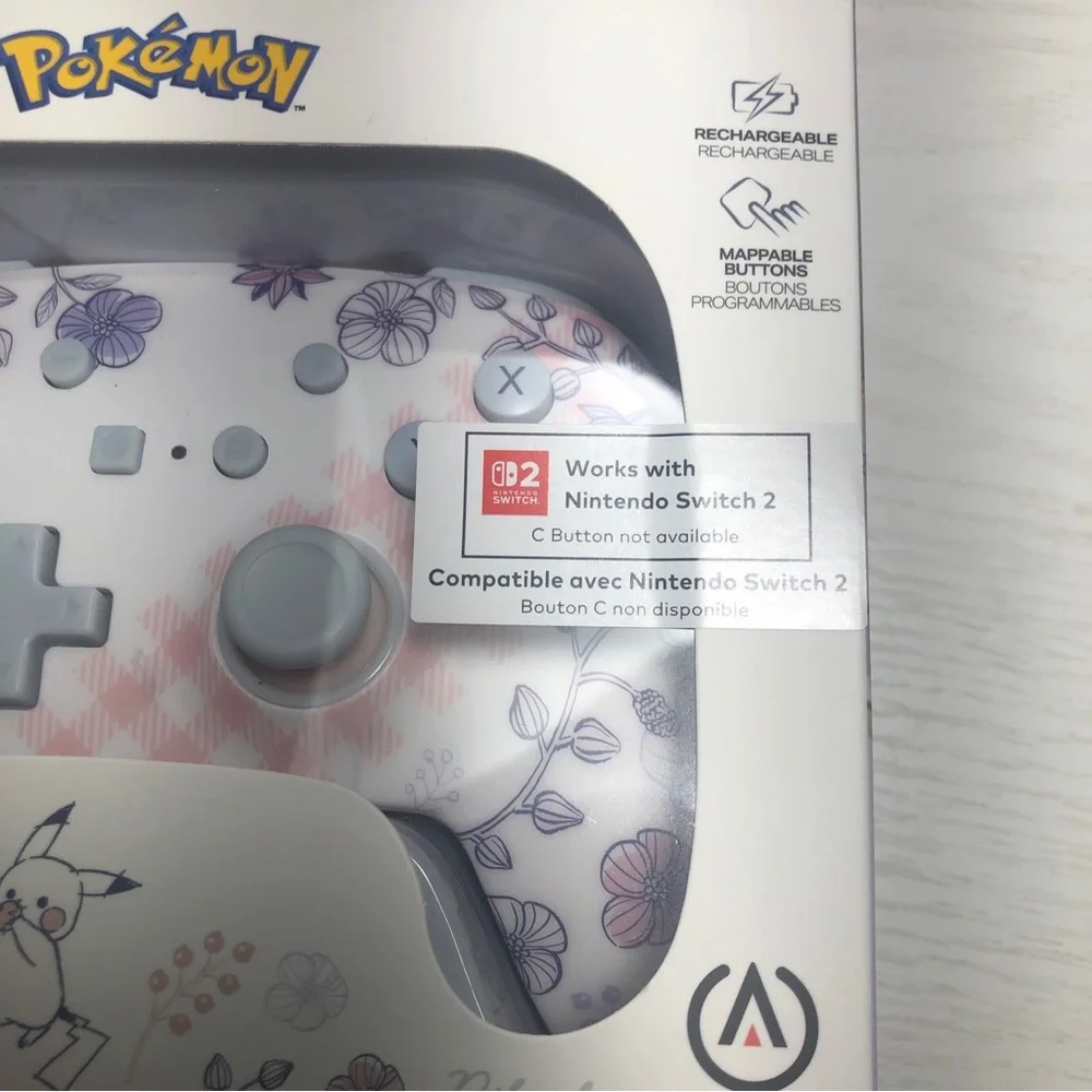 NIB PowerA Enhanced Wireless Switch Controller Pikachu Garden